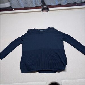 Topshop Black Crew Neck Knit lightweight Sweater